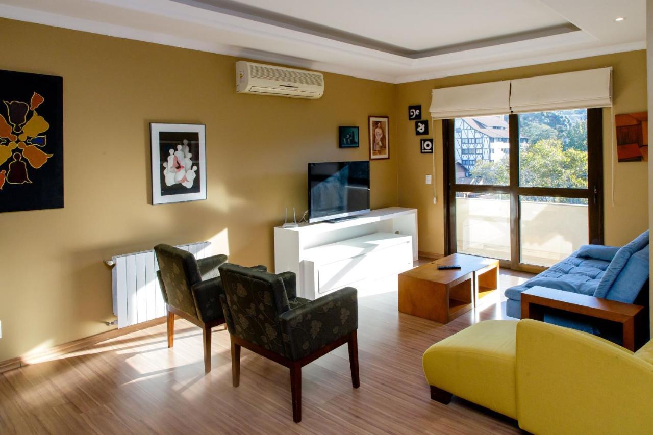 Apartamento Super Agradavel No Centro De Gramado Exterior foto